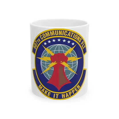 507th Communications Flight (U.S. Air Force) White Coffee Mug 11oz - Go Mug Yourself