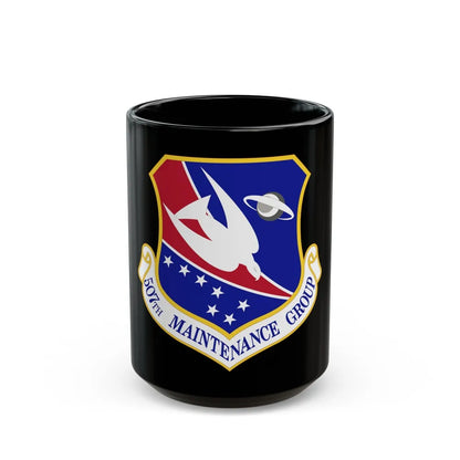 507th Maintenance Group (U.S. Air Force) Black Coffee Mug-15oz-Go Mug Yourself