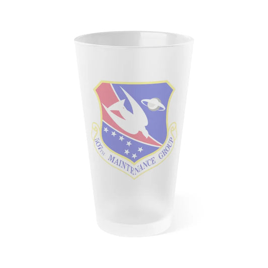 507th Maintenance Group (U.S. Air Force) Frosted Pint Glass 16oz-16oz-Frosted-Go Mug Yourself