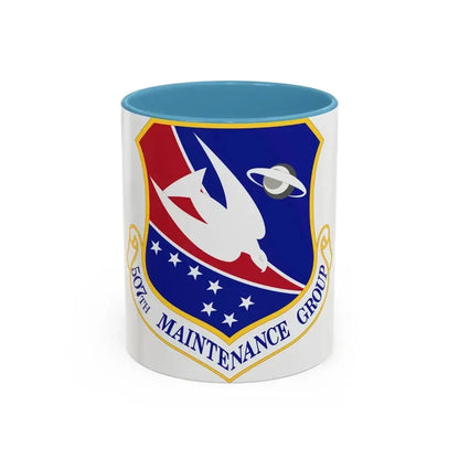 507th Maintenance Group (U.S. Air Force) Accent Coffee Mug 11oz Light Blue - Go Mug Yourself