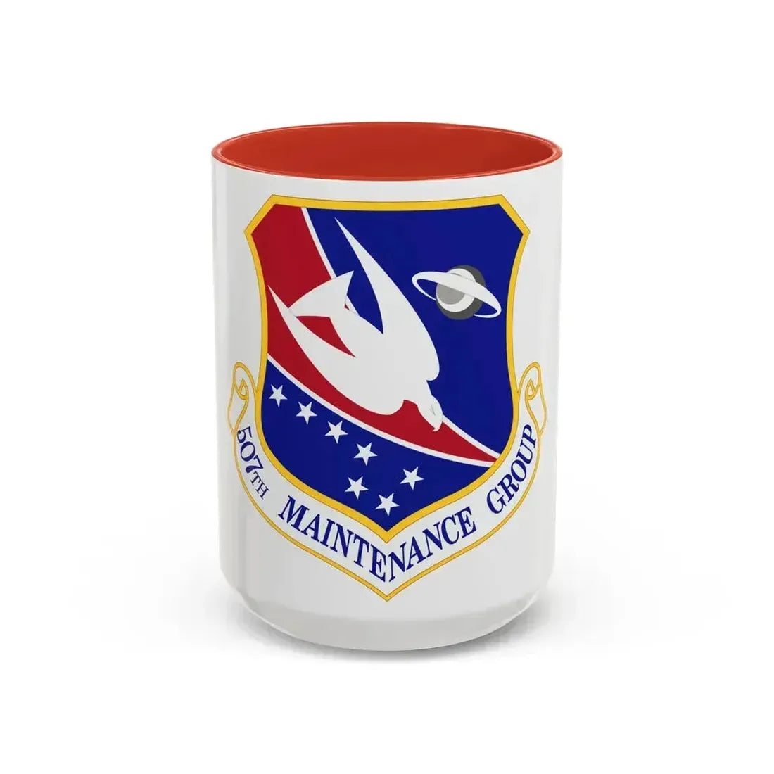 507th Maintenance Group (U.S. Air Force) Accent Coffee Mug 15oz Red - Go Mug Yourself