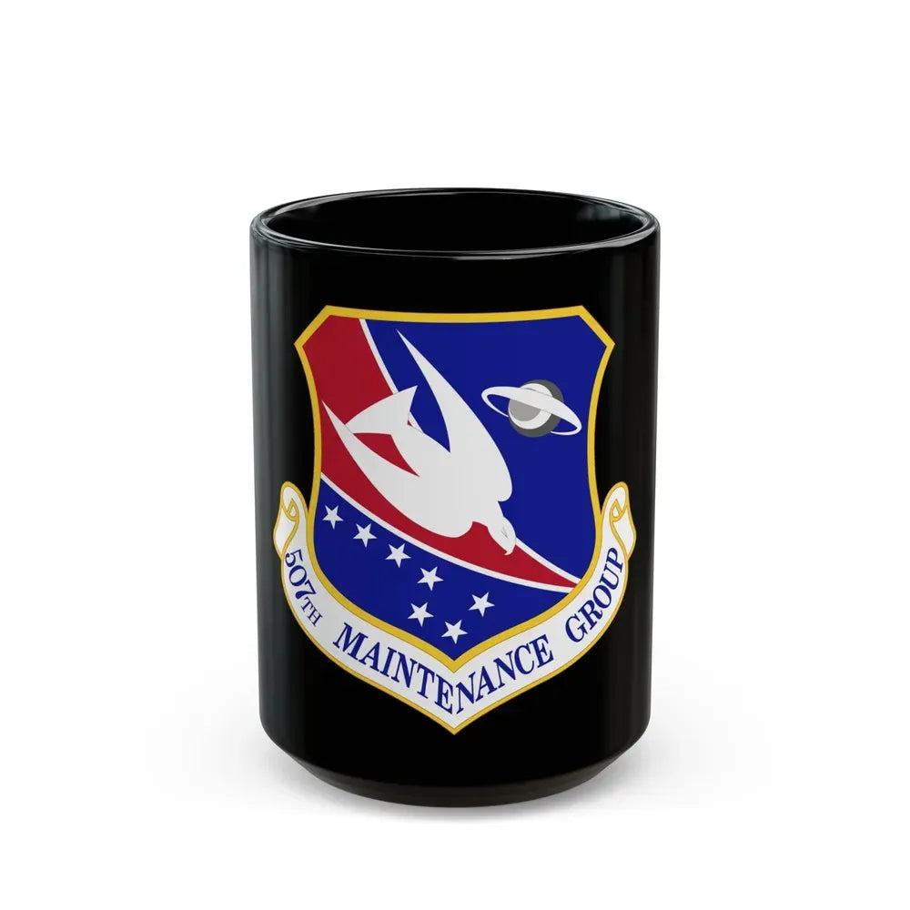 507th Maintenance Group (U.S. Air Force) Black Coffee Mug 15oz - Go Mug Yourself