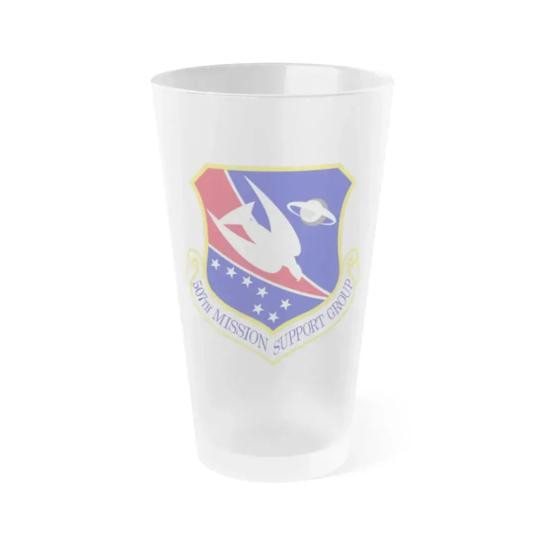 507th Mission Support Group (U.S. Air Force) Frosted Pint Glass 16oz 16oz Frosted - Go Mug Yourself
