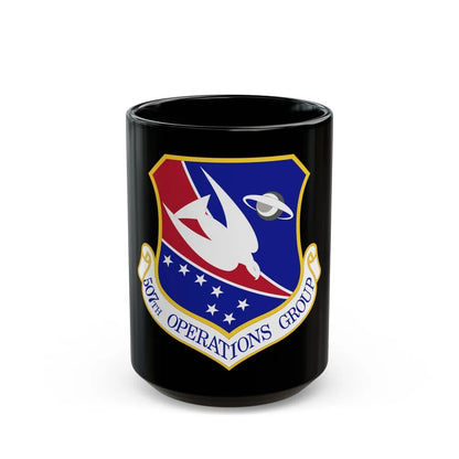 507th Operations Group (U.S. Air Force) Black Coffee Mug-15oz-Go Mug Yourself