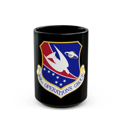 507th Operations Group (U.S. Air Force) Black Coffee Mug 15oz - Go Mug Yourself