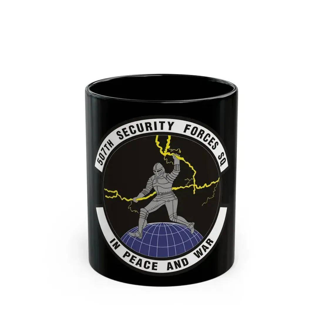 507th Security Forces Squadron (U.S. Air Force) Black Coffee Mug 11oz - Go Mug Yourself