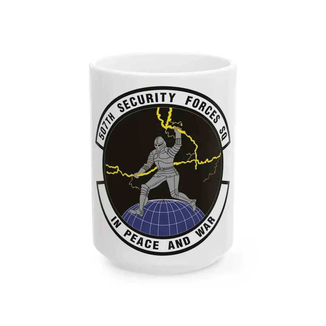 507th Security Forces Squadron (U.S. Air Force) White Coffee Mug 15oz - Go Mug Yourself