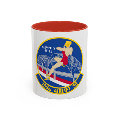 155 Airlift Squadron (U.S. Air Force) Accent Coffee Mug
