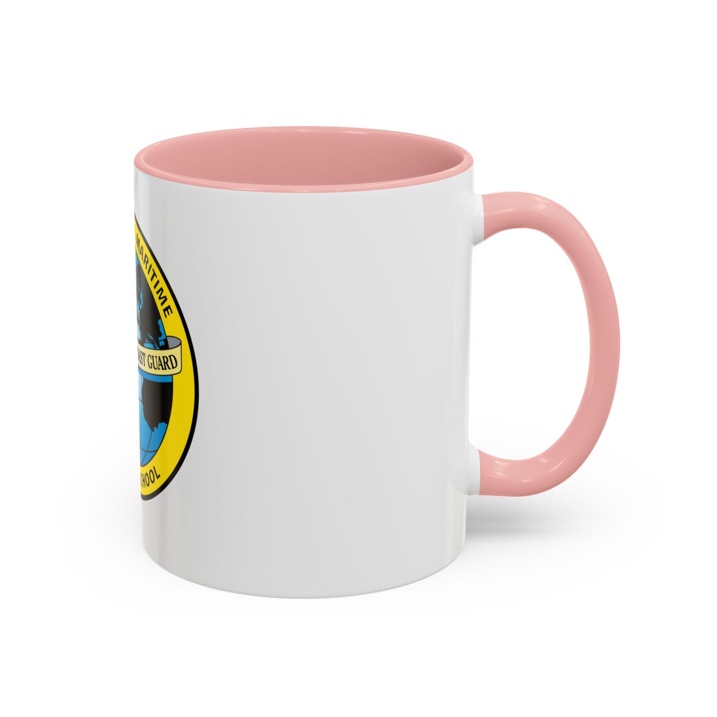 International Maritime Officers School USCG (U.S. Coast Guard) Accent Coffee Mug