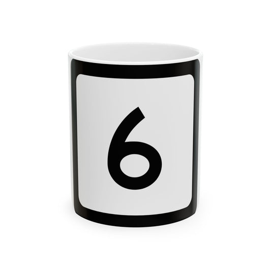 WV-6 (Virginia) (Road Sign) White Coffee Mug-11oz-Go Mug Yourself