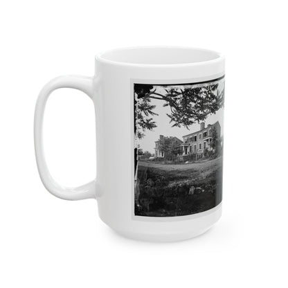 Fredericksburg, Va. Houses Damaged By The Shelling Of December 13, 1862 (U.S. Civil War) White Coffee Mug