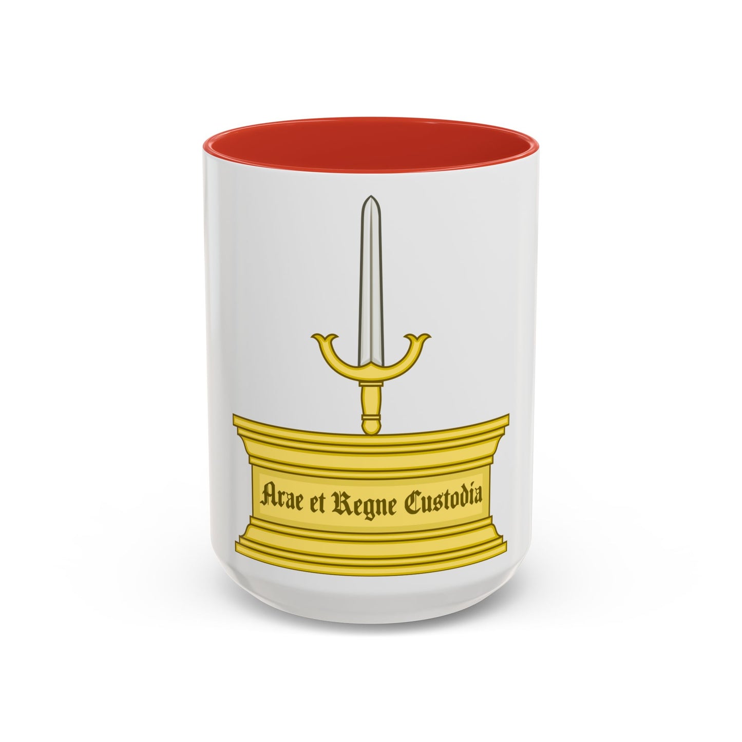 Altar and Sword Badge of Mary I - Accent Coffee Mug