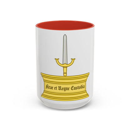 Altar and Sword Badge of Mary I - Accent Coffee Mug