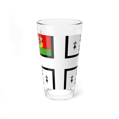 Drapeau de Nantes (France) Pint Glass 16oz