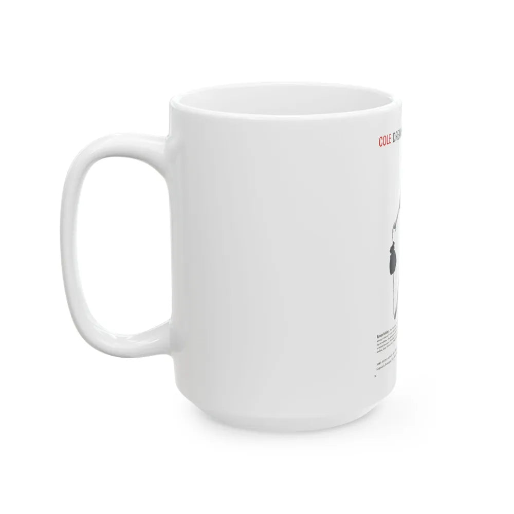 Cole of California ad, 1953 (5) - White Coffee Mug-Go Mug Yourself