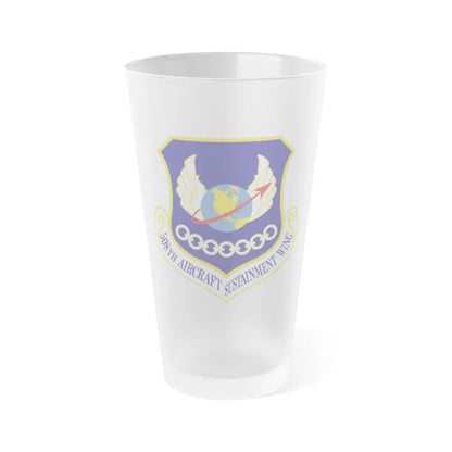 508th Aircraft Sustainment Wing (U.S. Air Force) Frosted Pint Glass 16oz-16oz-Frosted-Go Mug Yourself