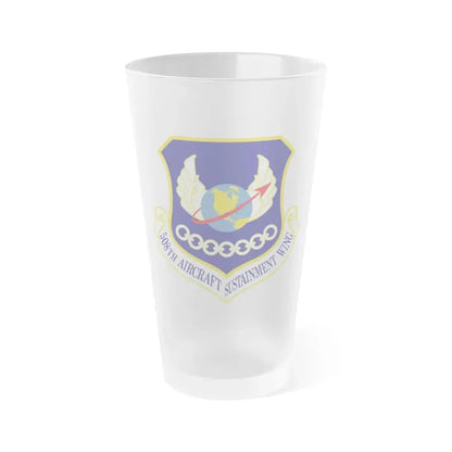 508th Aircraft Sustainment Wing (U.S. Air Force) Frosted Pint Glass 16oz 16oz Frosted - Go Mug Yourself