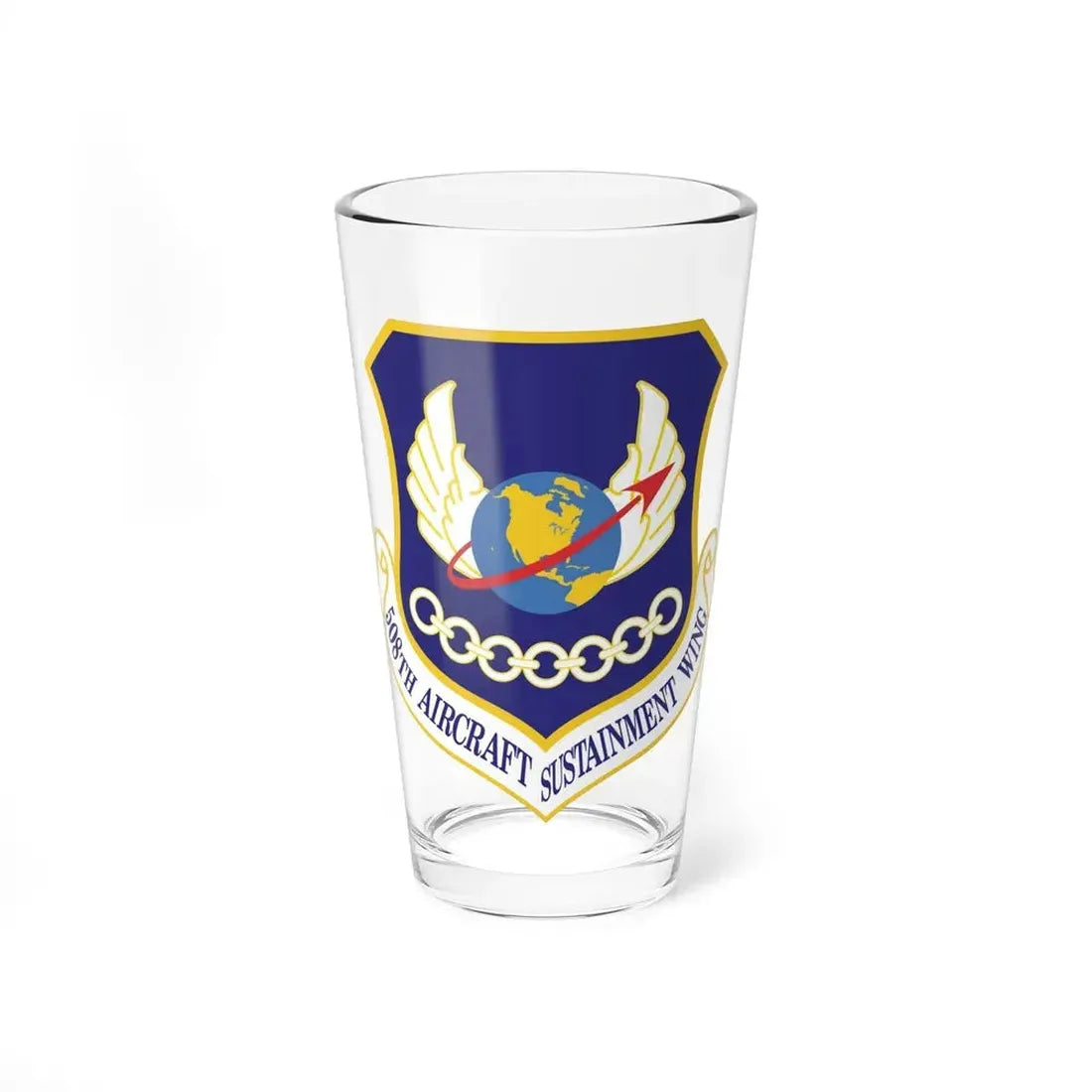 508th Aircraft Sustainment Wing (U.S. Air Force) Pint Glass 16oz 16oz - Go Mug Yourself