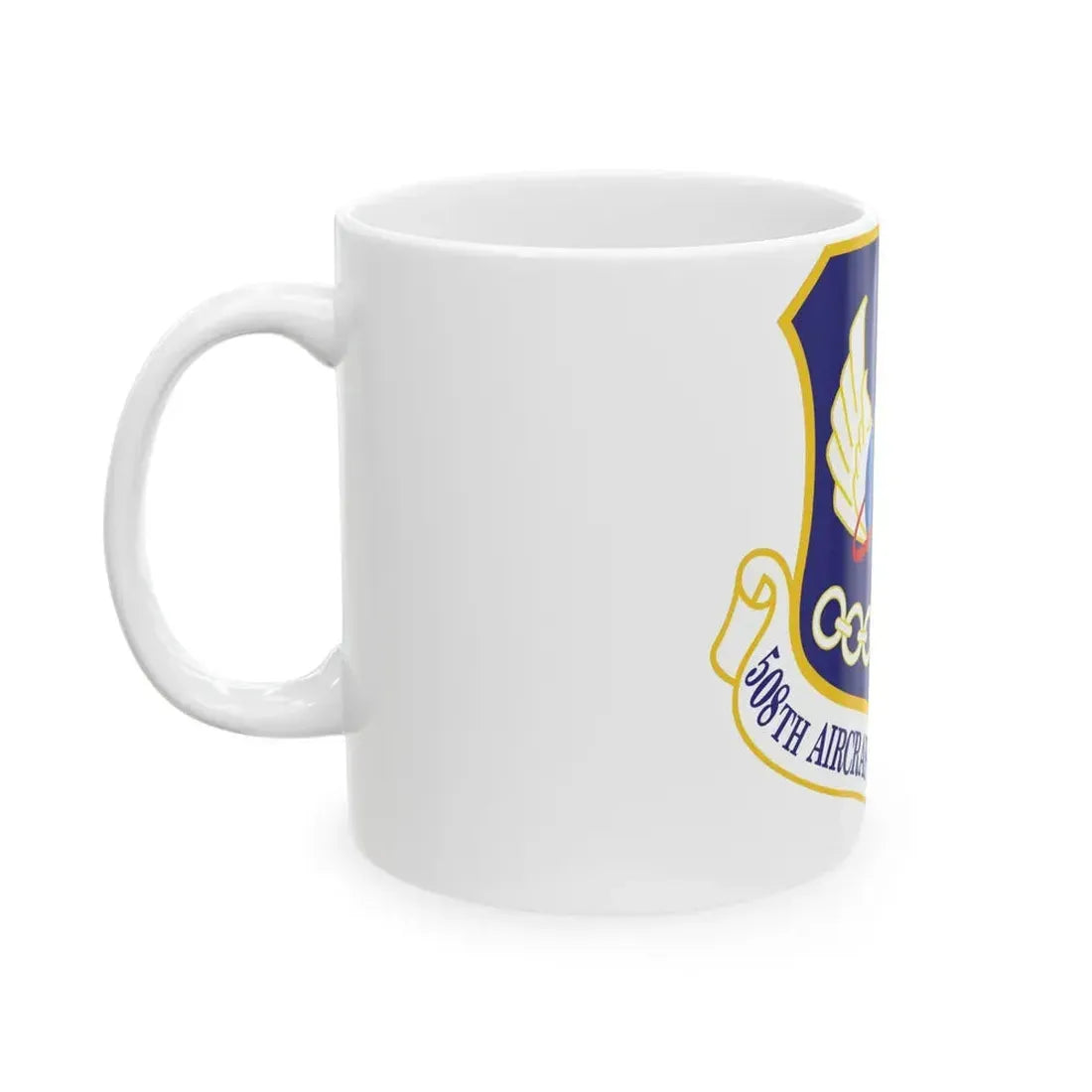 508th Aircraft Sustainment Wing (U.S. Air Force) White Coffee Mug - Go Mug Yourself