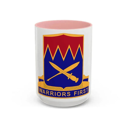 509 Personnel Services Battalion (U.S. Army) Accent Coffee Mug 15oz Pink - Go Mug Yourself