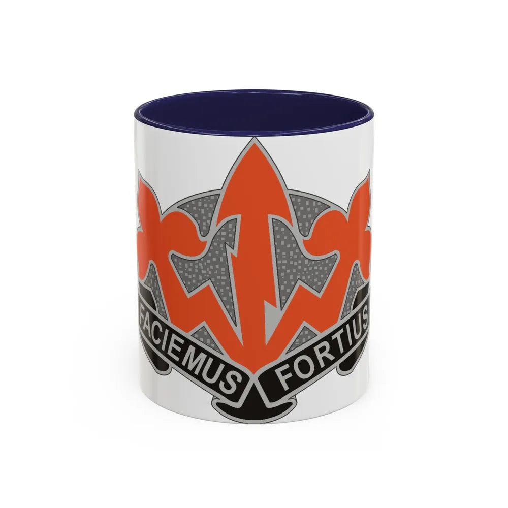 509 Signal Battalion (U.S. Army) Accent Coffee Mug-11oz-Navy-Go Mug Yourself