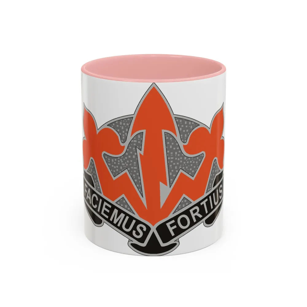 509 Signal Battalion (U.S. Army) Accent Coffee Mug-11oz-Pink-Go Mug Yourself