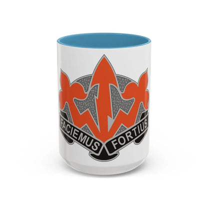 509 Signal Battalion (U.S. Army) Accent Coffee Mug-15oz-Light Blue-Go Mug Yourself