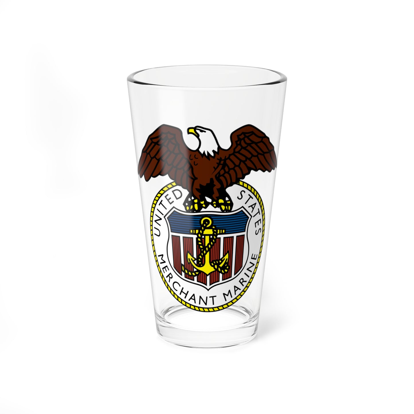 Seal of the United States Merchant Marine (United States) (Coat of Arms) Pint Glass 16oz