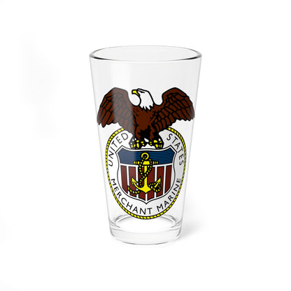 Seal of the United States Merchant Marine (United States) (Coat of Arms) Pint Glass 16oz