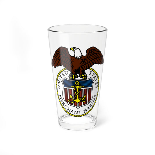 Seal of the United States Merchant Marine (United States) (Coat of Arms) Pint Glass 16oz