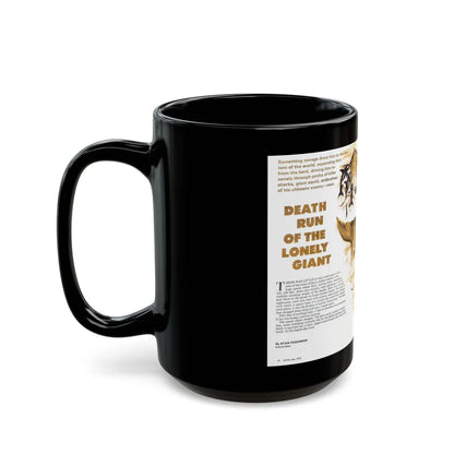 Death Run of the Lonely Giant, Adam magazine, July 1976 - Black Coffee Mug-Go Mug Yourself