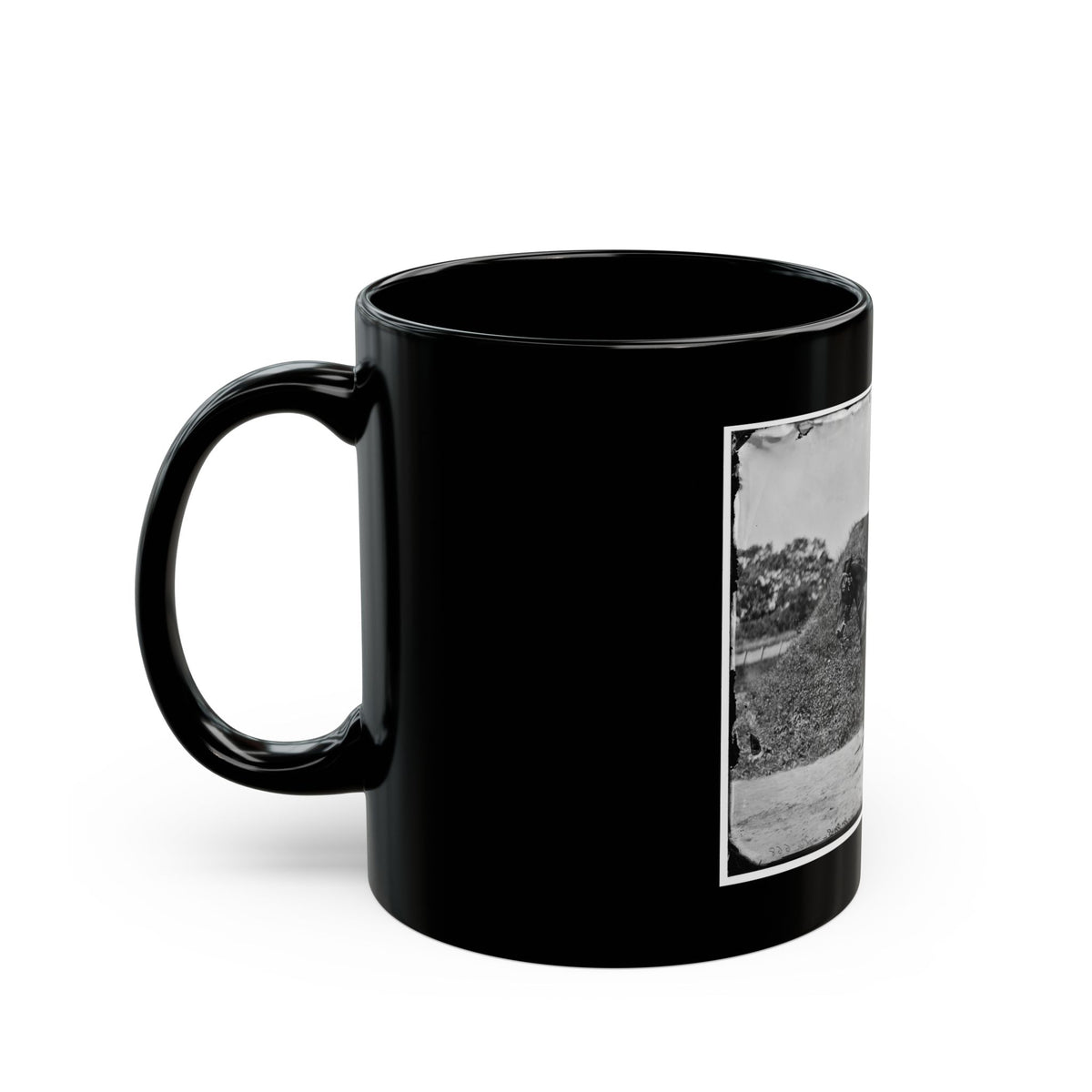 Gettysburg, Pennsylvania. Lt. Col. Samuel K. Schwenk, 50th Pennsylvania Infantry (Seated On Horse) (U.S. Civil War) Black Coffee Mug