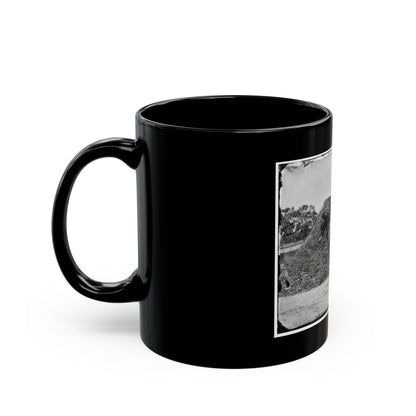 Gettysburg, Pennsylvania. Lt. Col. Samuel K. Schwenk, 50th Pennsylvania Infantry (Seated On Horse) (U.S. Civil War) Black Coffee Mug
