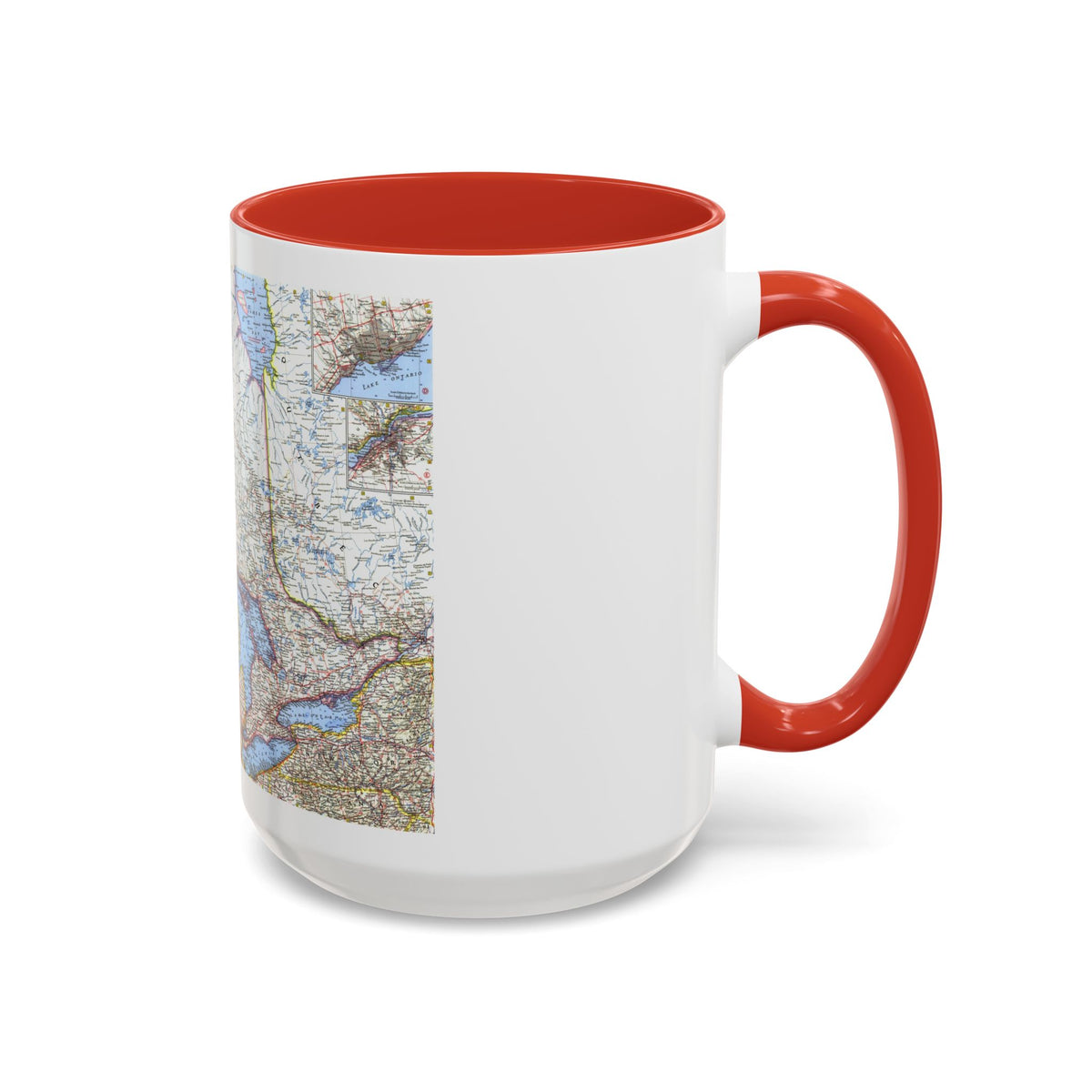 Canada - Central (1963) (Map) Accent Coffee Mug