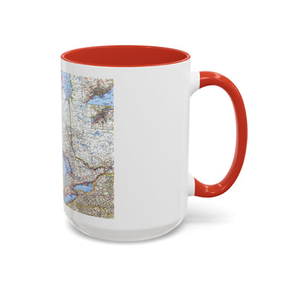 Canada - Central (1963) (Map) Accent Coffee Mug