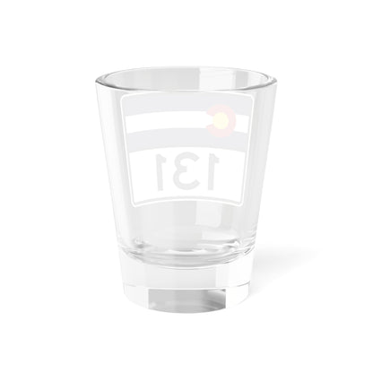 Colorado 131 wide (Colorado) (Road Sign) Shot Glass 1.5oz-Go Mug Yourself