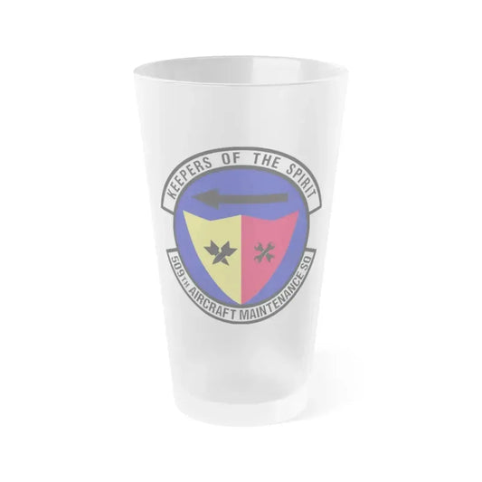 509th Aircraft Maintenance Squadron (U.S. Air Force) Frosted Pint Glass 16oz 16oz Frosted - Go Mug Yourself