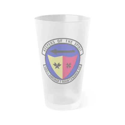 509th Aircraft Maintenance Squadron (U.S. Air Force) Frosted Pint Glass 16oz 16oz Frosted - Go Mug Yourself