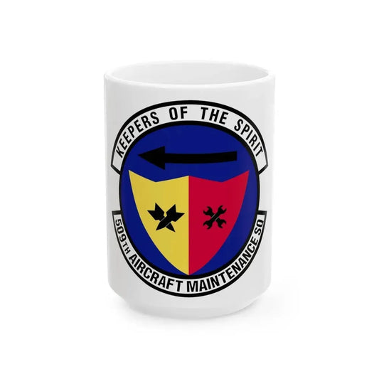 509th Aircraft Maintenance Squadron (U.S. Air Force) White Coffee Mug 15oz - Go Mug Yourself