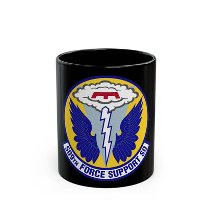 509th Force Support Squadron (U.S. Air Force) Black Coffee Mug-11oz-Go Mug Yourself