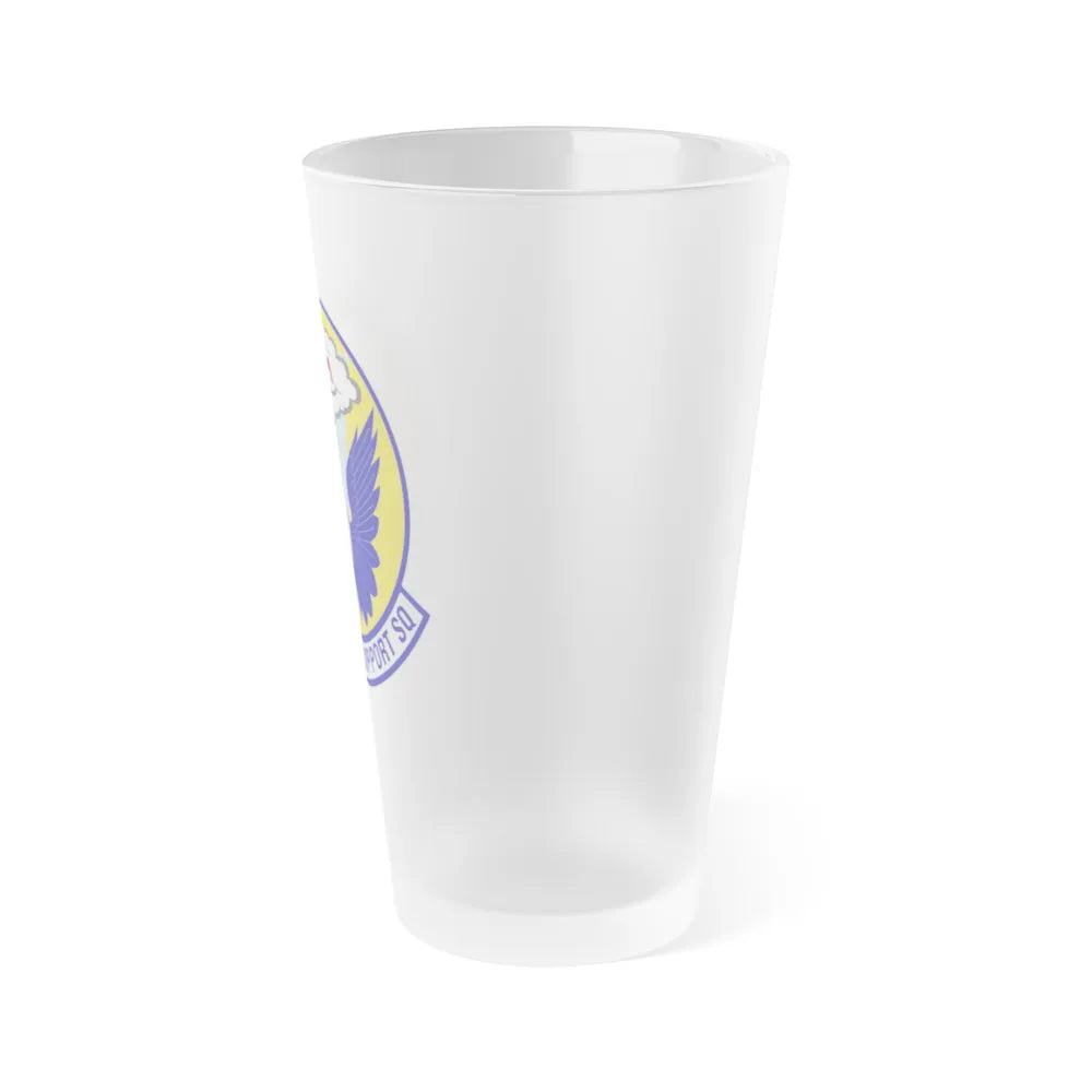 509th Force Support Squadron (U.S. Air Force) Frosted Pint Glass 16oz-Go Mug Yourself