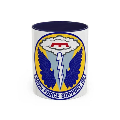 509th Force Support Squadron (U.S. Air Force) Accent Coffee Mug 11oz Navy - Go Mug Yourself