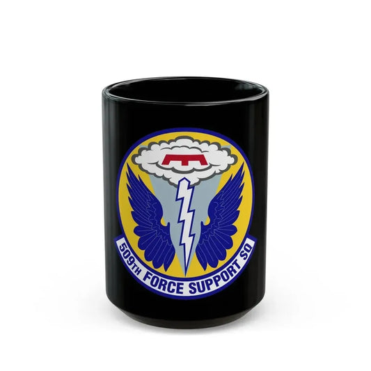 509th Force Support Squadron (U.S. Air Force) Black Coffee Mug 15oz - Go Mug Yourself