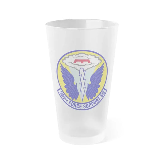 509th Force Support Squadron (U.S. Air Force) Frosted Pint Glass 16oz Default Title - Go Mug Yourself