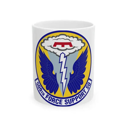 509th Force Support Squadron (U.S. Air Force) White Coffee Mug 11oz - Go Mug Yourself