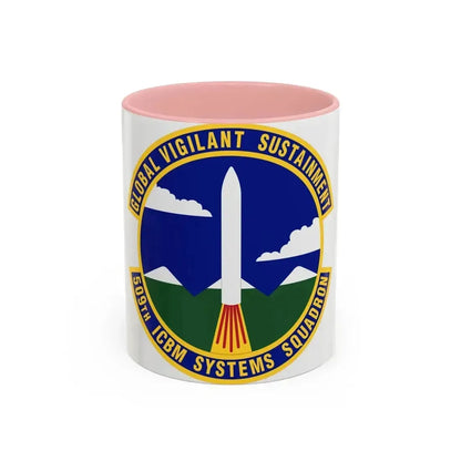 509th ICBM Systems Squadron (U.S. Air Force) Accent Coffee Mug 11oz Pink - Go Mug Yourself