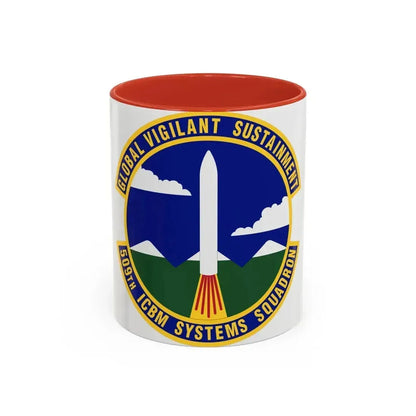 509th ICBM Systems Squadron (U.S. Air Force) Accent Coffee Mug 11oz Red - Go Mug Yourself