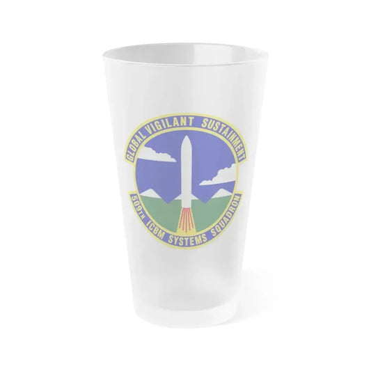 509th ICBM Systems Squadron (U.S. Air Force) Frosted Pint Glass 16oz 16oz Frosted - Go Mug Yourself