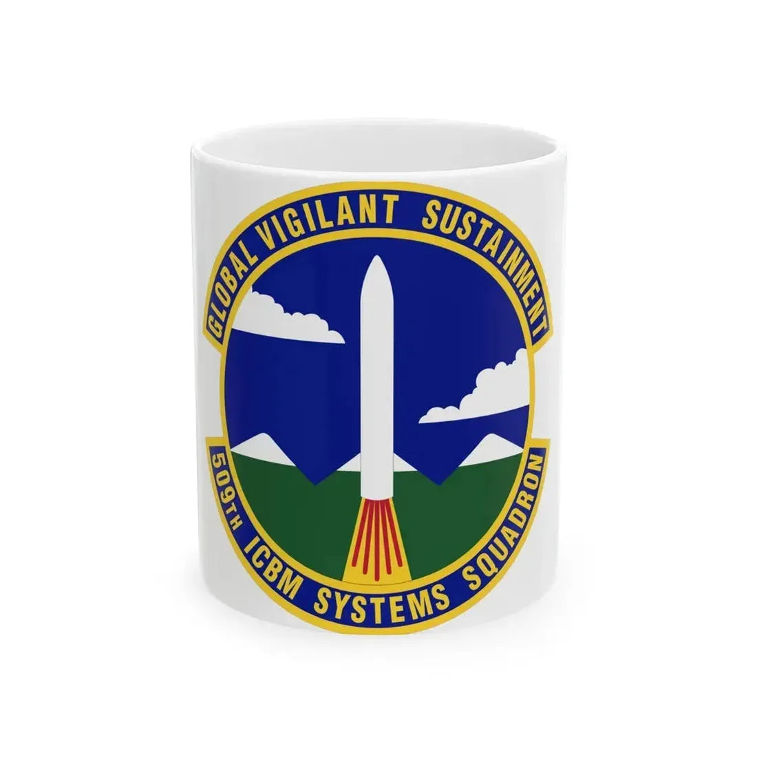 509th ICBM Systems Squadron (U.S. Air Force) White Coffee Mug 11oz - Go Mug Yourself