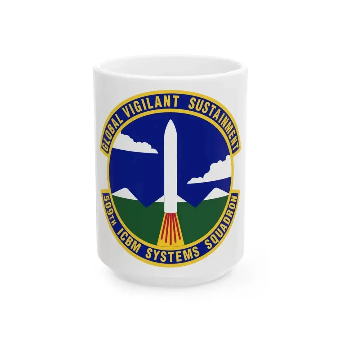509th ICBM Systems Squadron (U.S. Air Force) White Coffee Mug 15oz - Go Mug Yourself